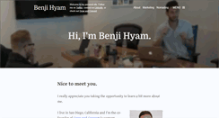 Desktop Screenshot of benjihyam.com
